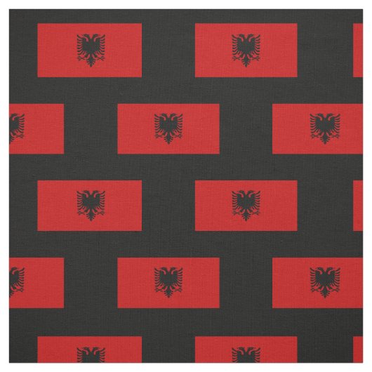 vlag van Albanië Stof (Swatch)