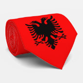 vlag van Albanië Stropdas (Opgerold)