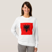 vlag van Albanië T-shirt (Voorkant volledig)