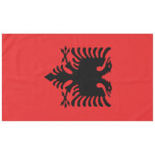 vlag van Albanië Tafelkleed (Voorkant (Horizontaal))