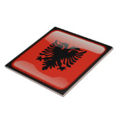vlag van Albanië Tegeltje (Zijkant)