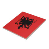 vlag van Albanië Tegeltje (Zijkant)