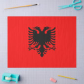 vlag van Albanië Tissuepapier (Craft)