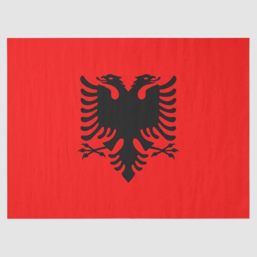 vlag van Albanië Tissuepapier (Voorkant)