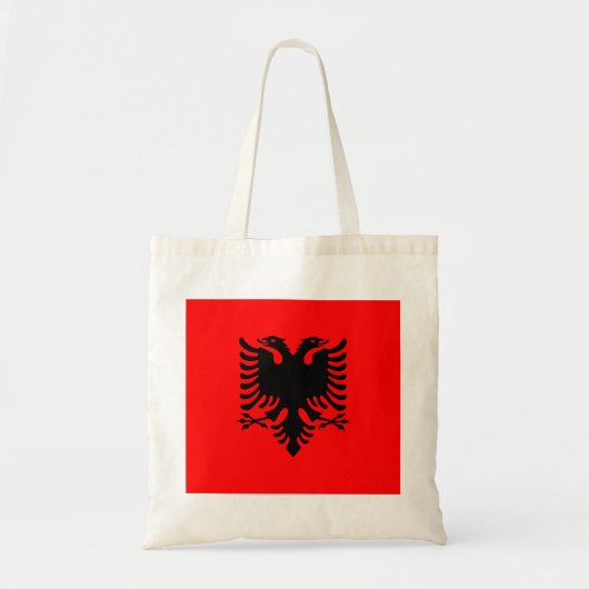 vlag van Albanië Tote Bag (Voorkant)