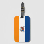 Vlag van Albany, New York Bagagelabel (Voorkant (verticaal))