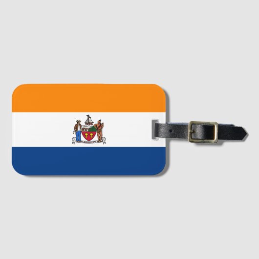 Vlag van Albany, New York Bagagelabel (Voorkant (horizontaal))