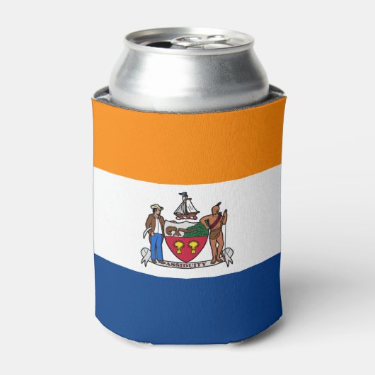 Vlag van Albany, New York Blikjeskoeler (Blikje Voorkant)