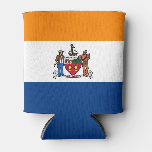 Vlag van Albany, New York Blikjeskoeler (Voorkant)
