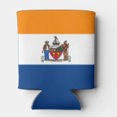 Vlag van Albany, New York Blikjeskoeler (Achterkant)