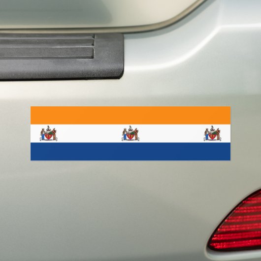 Vlag van Albany (New York) Bumpersticker (Op auto)