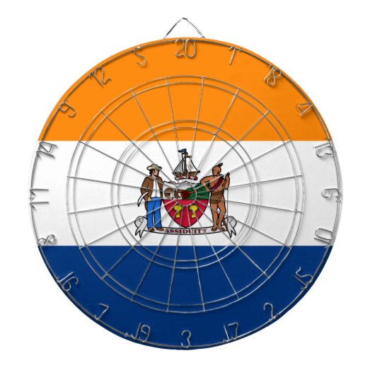 Vlag van Albany (New York) Dartbord (Voorkant)