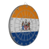Vlag van Albany (New York) Dartbord (Voorkant Links)