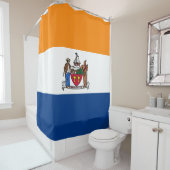 Vlag van Albany (New York) Douchegordijn (In situ)