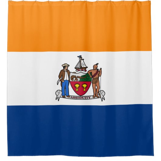 Vlag van Albany (New York) Douchegordijn (Voorkant)