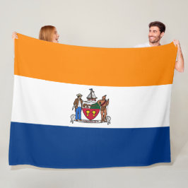Vlag van Albany (New York) Fleece Deken