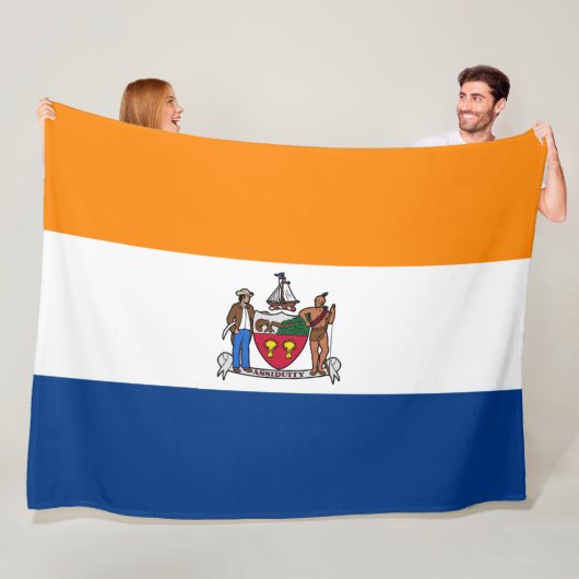 Vlag van Albany (New York) Fleece Deken (In situ)