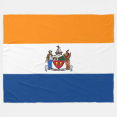 Vlag van Albany (New York) Fleece Deken (Voorkant (Horizontaal))