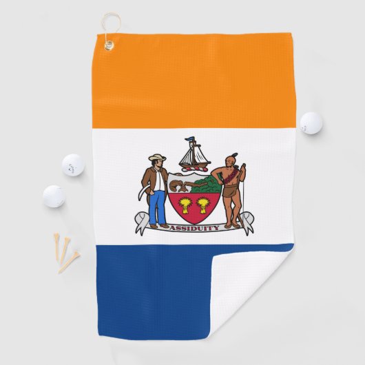 Vlag van Albany, New York Golfhanddoek (Insitu)