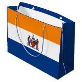 Vlag van Albany, New York Groot Cadeauzakje (Achterkant Gekanteld)