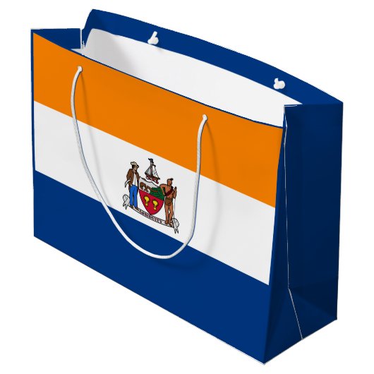 Vlag van Albany, New York Groot Cadeauzakje (Achterkant Gekanteld)