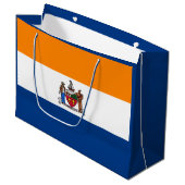 Vlag van Albany, New York Groot Cadeauzakje (Voorkant Gekanteld)