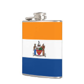 Vlag van Albany, New York Heupfles (Links)