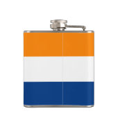 Vlag van Albany, New York Heupfles (Achterkant)