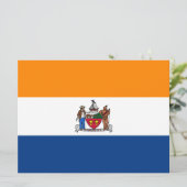 Vlag van Albany (New York) Kaart (Staand voorkant)