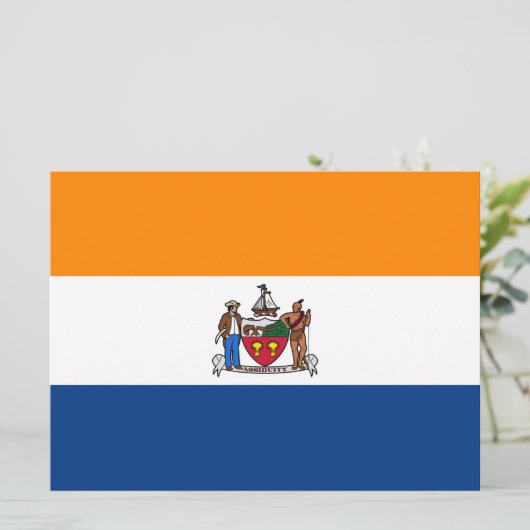 Vlag van Albany (New York) Kaart (Staand voorkant)