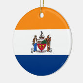 Vlag van Albany (New York) Keramisch Ornament (Links)