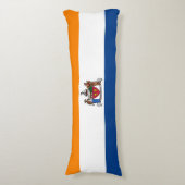 Vlag van Albany, New York Lichaamskussen (Voorkant Verticaal)