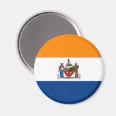 Vlag van Albany, New York Magneet (Voorkant / Achterkant)