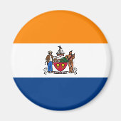 Vlag van Albany, New York Magneet (Voorkant)