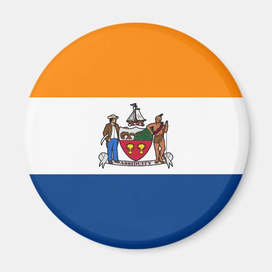 Vlag van Albany, New York Magneet (Voorkant)