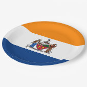 Vlag van Albany (New York) Papieren Bordje (Gekanteld)