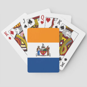 Vlag van Albany, New York Pokerkaarten
