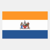 Vlag van Albany, New York Rechthoekige Sticker (Voorkant)