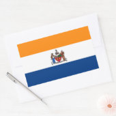 Vlag van Albany, New York Rechthoekige Sticker (Envelop)