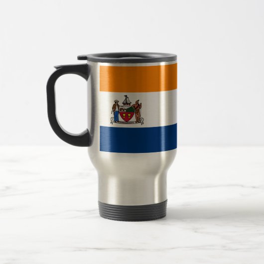 Vlag van Albany, New York Reisbeker (Links)