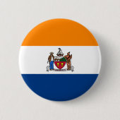 Vlag van Albany, New York Ronde Button 5,7 Cm (Voorkant)
