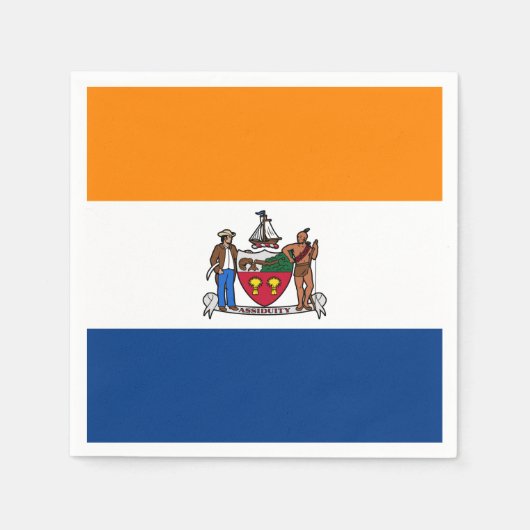 Vlag van Albany, New York Servet (Voorkant)