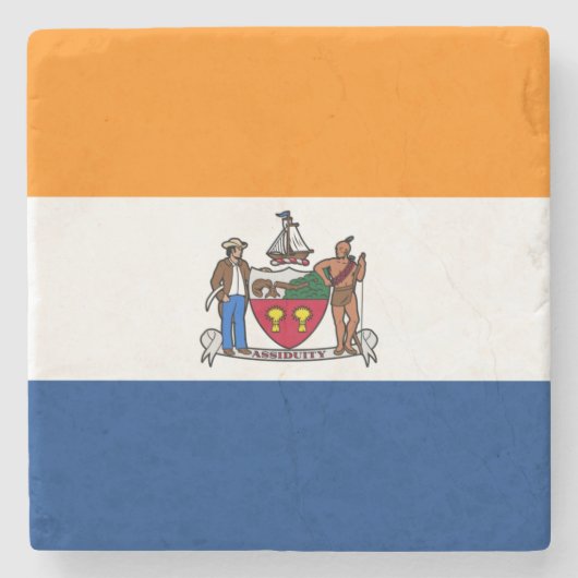 Vlag van Albany (New York) Stenen Onderzetter (Voorkant)