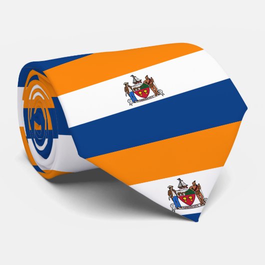 Vlag van Albany, New York Stropdas (Opgerold)