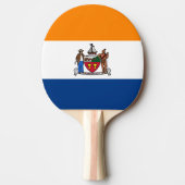 Vlag van Albany, New York Tafeltennisbatje (Voorkant)