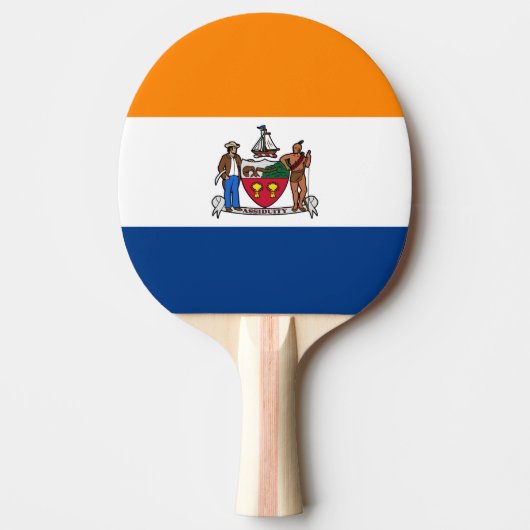 Vlag van Albany, New York Tafeltennisbatje (Voorkant)