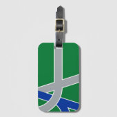 Vlag van Albany, Oregon Bagagelabel (Voorkant (verticaal))