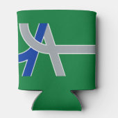 Vlag van Albany, Oregon Blikjeskoeler (Achterkant)