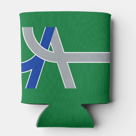 Vlag van Albany, Oregon Blikjeskoeler (Achterkant)