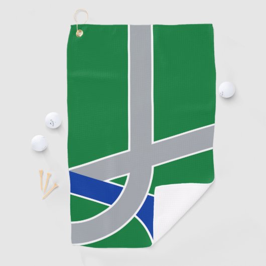 Vlag van Albany, Oregon Golfhanddoek (Insitu)